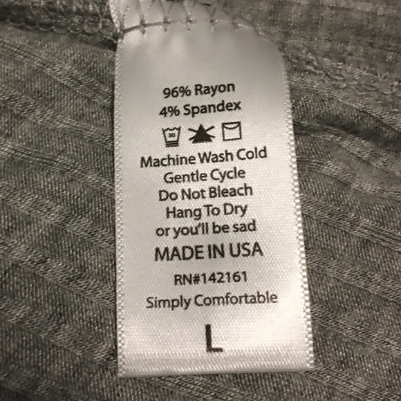 Gray Ribbed LuLaRoe Joy Vest - Picture 3 of 3